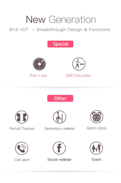 Black Technology Smart Bracelet B16